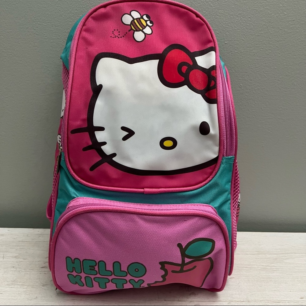 Sanrio Hello Kitty 2015 Pink Turquoise Kids Backpack